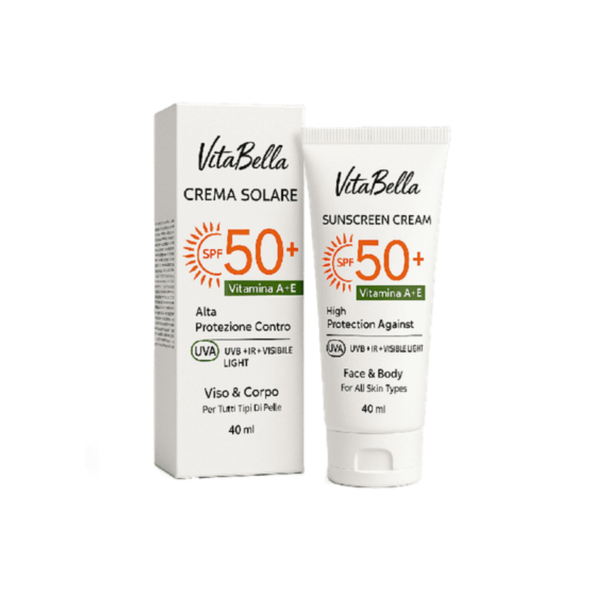 کرم ضد آفتاب spf 50 بی‌رنگ ویتابلا